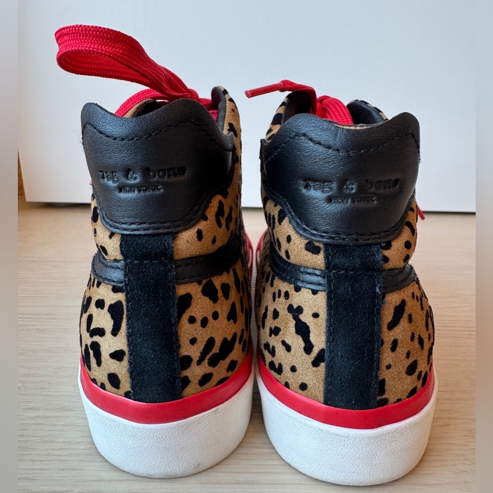 Rag & Bone Rb Army High Tops In Tan Cheetah Print… - image 6